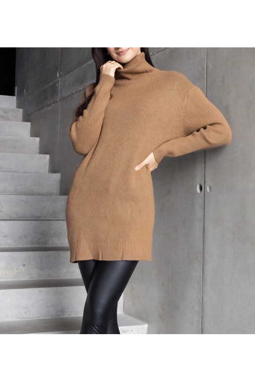 Dlouhý hnědý měkký rolák Kali