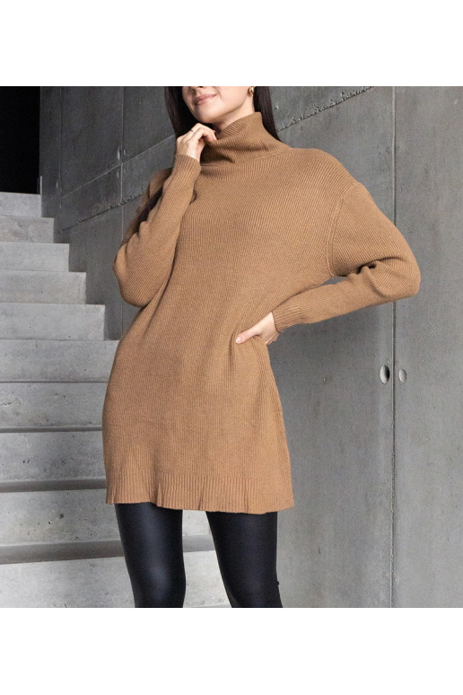 Dlouhý hnědý měkký rolák Kali