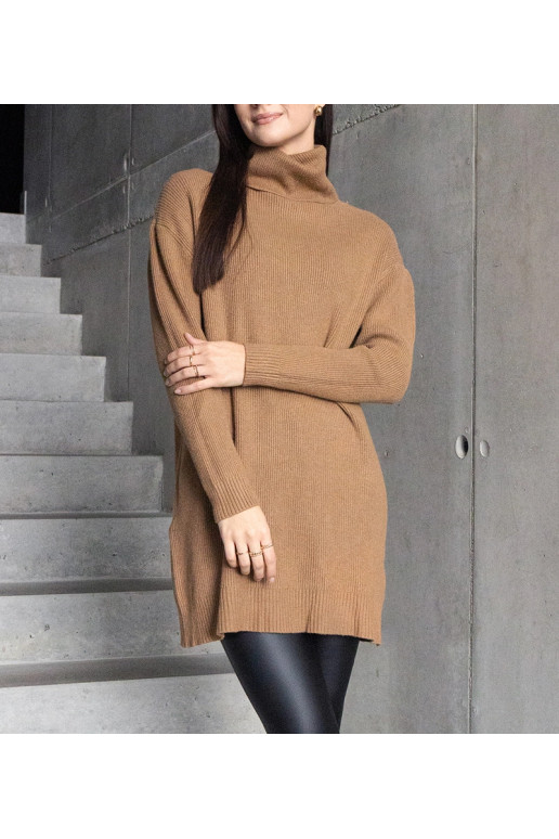 Dlouhý hnědý měkký rolák Kali