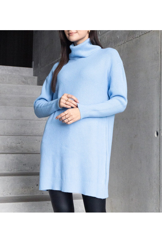 Dlouhý modrý měkký rolák Kali