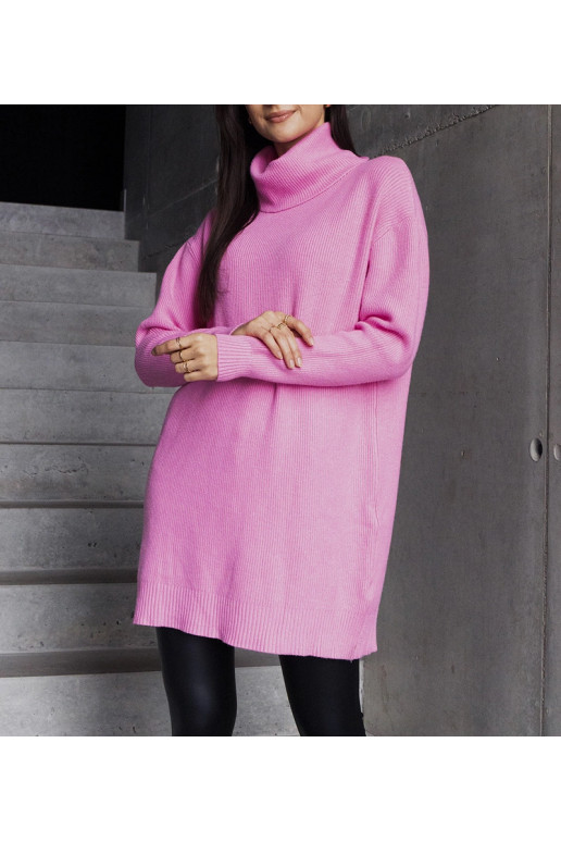 Dlouhý růžový měkký rolák Kali