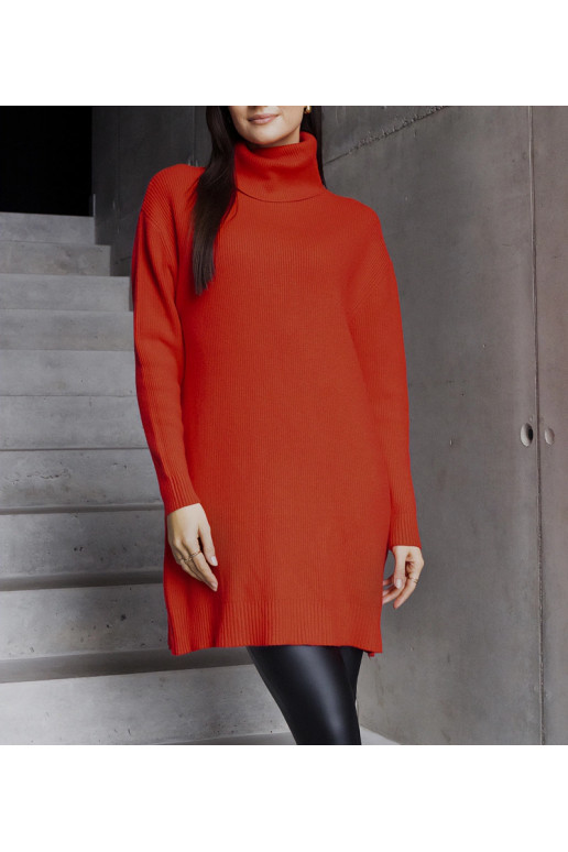 Dlouhý červený měkký rolák Kali