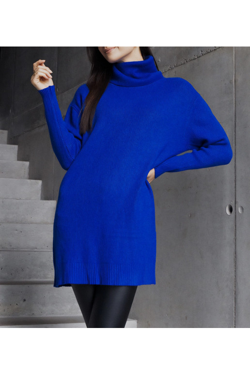 Dlouhý modrý měkký rolák Kali