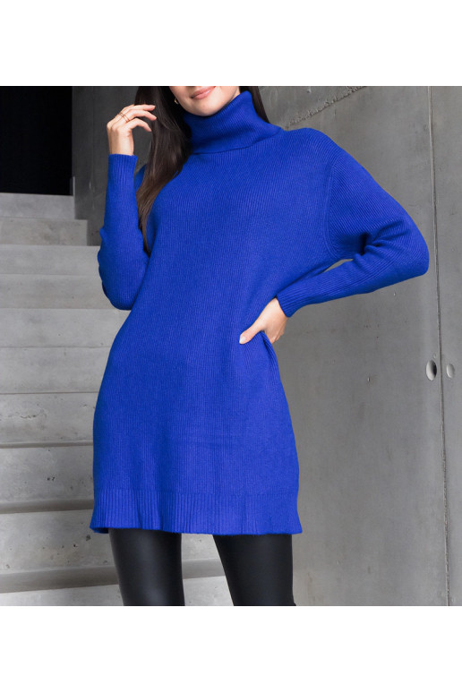 Dlouhý modrý měkký rolák Kali