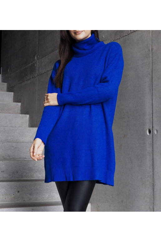 Dlouhý modrý měkký rolák Kali