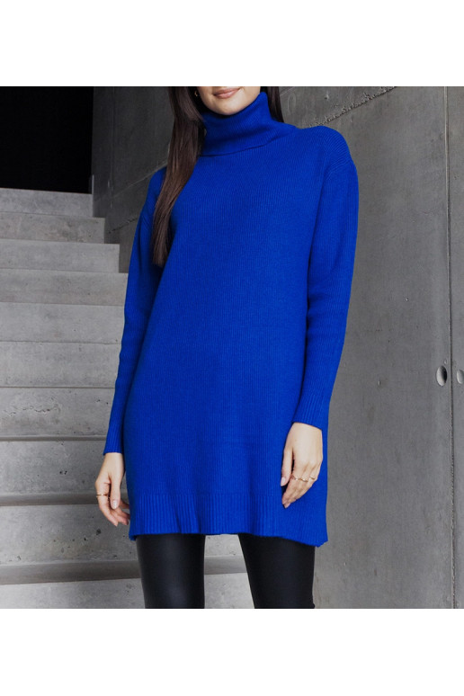 Dlouhý modrý měkký rolák Kali