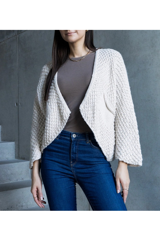 Bílý zavinovací kardigan Nira