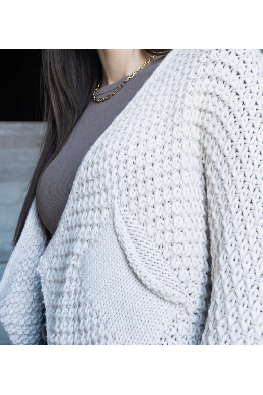 Bílý zavinovací kardigan Nira