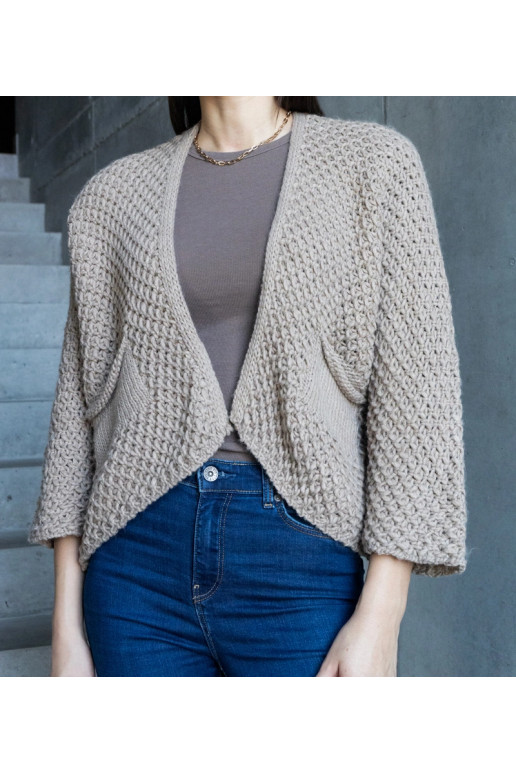 Šedý kardigan typu Nira Šedý kardigan typu Nira