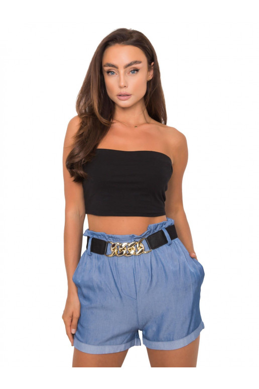 Modré kraťasy s proužkem Marella