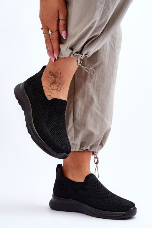  Tenisky  Slip-on vzor Černé Adiora