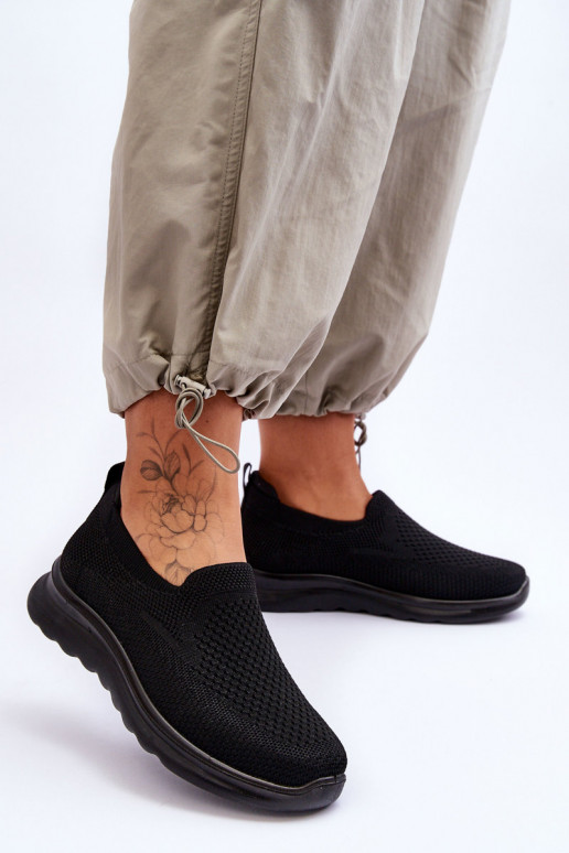  Tenisky  Slip-on vzor Černé Adiora