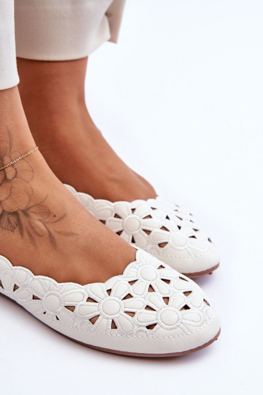 Lesklé ažurové boty bílé Visionary Lesklé ažurové boty bílé Visionary