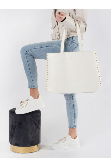 kabelka shopper s nýty 2