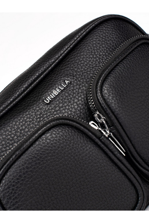 černá kabelka z kieszonkami