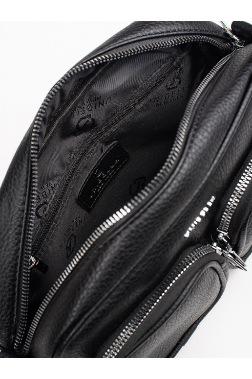 černá kabelka z kieszonkami