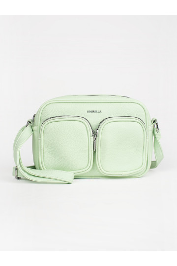 zelená kabelka z kieszonkami 2