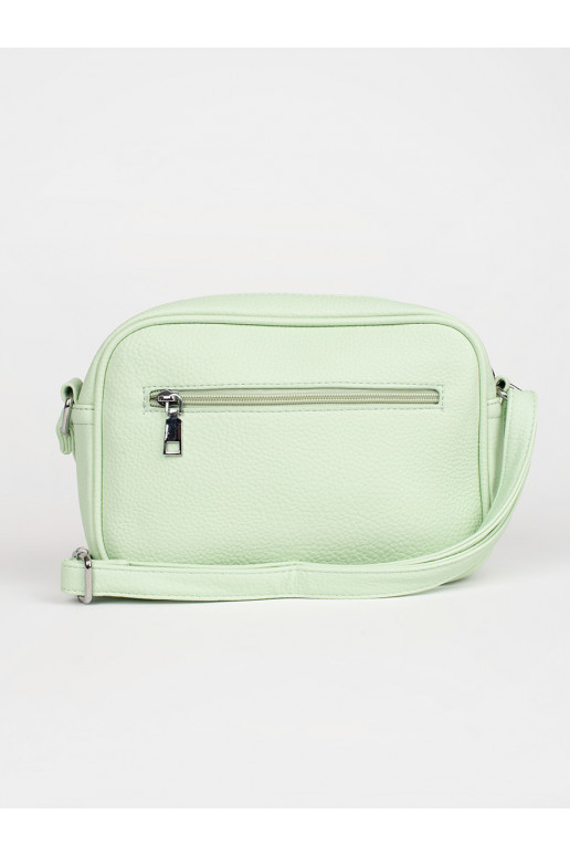 zelená kabelka z kieszonkami