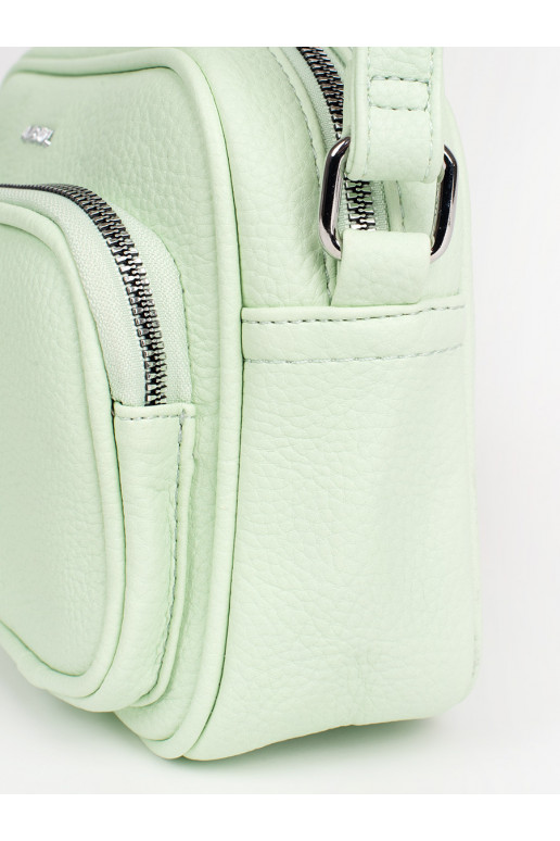 zelená kabelka z kieszonkami