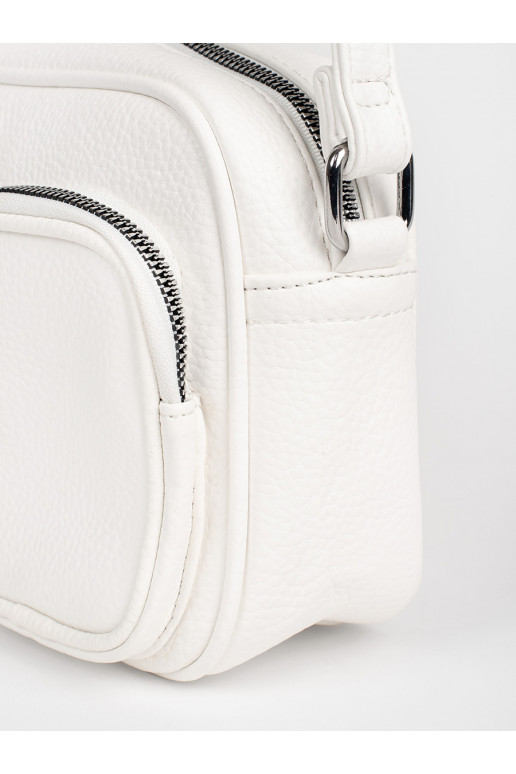 bílá kabelka z kieszonkami