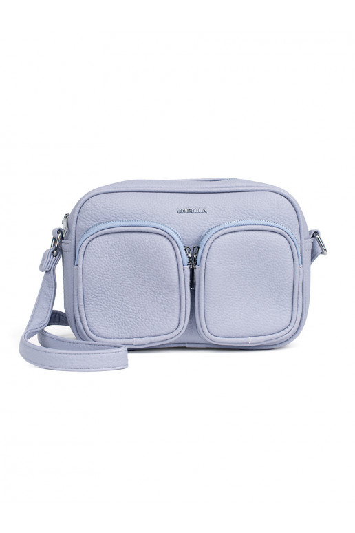 Fialová kabelka z kieszonkami