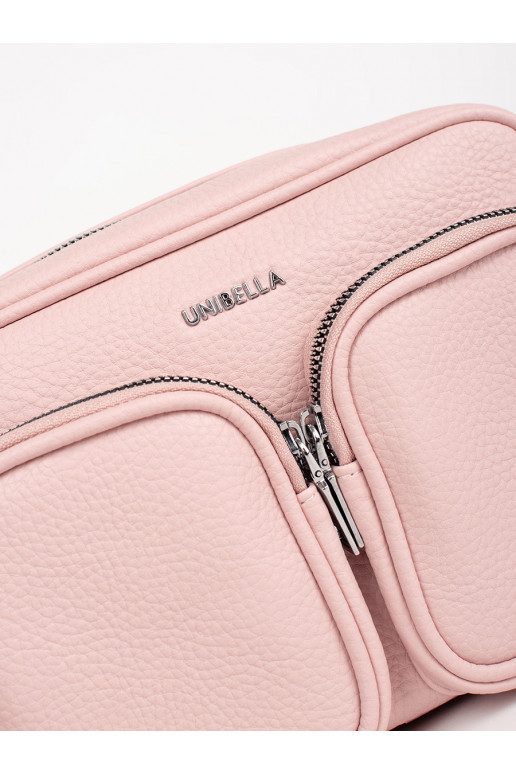 růžová kabelka z kieszonkami