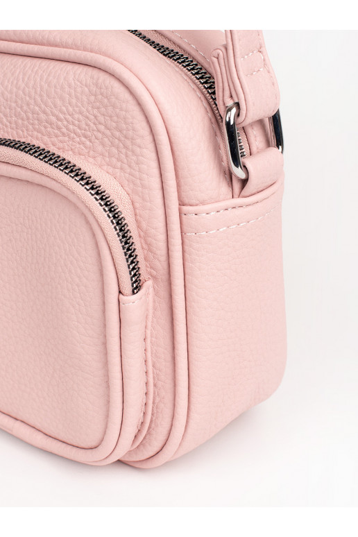 růžová kabelka z kieszonkami