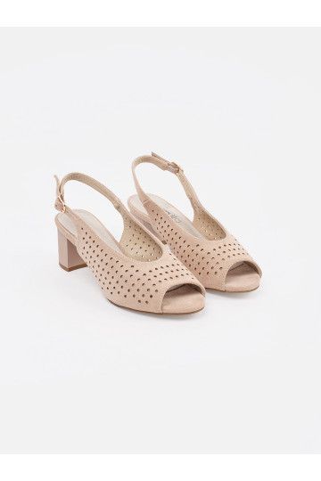 slonová kost sandály nízký podpatek 2