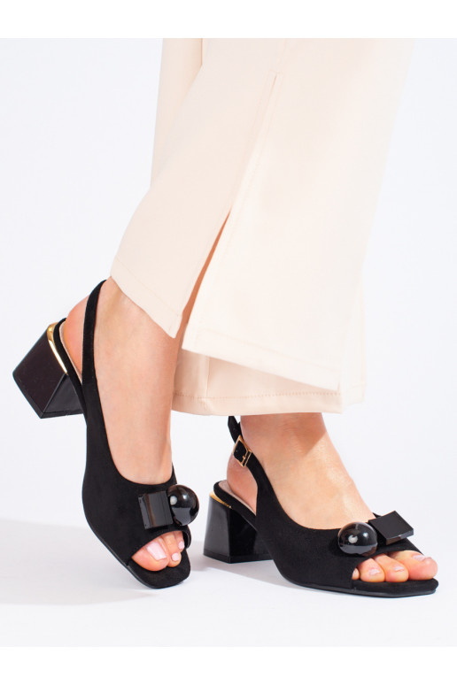 Žabky ze semiše  Černé Žabky ze semiše  Černé