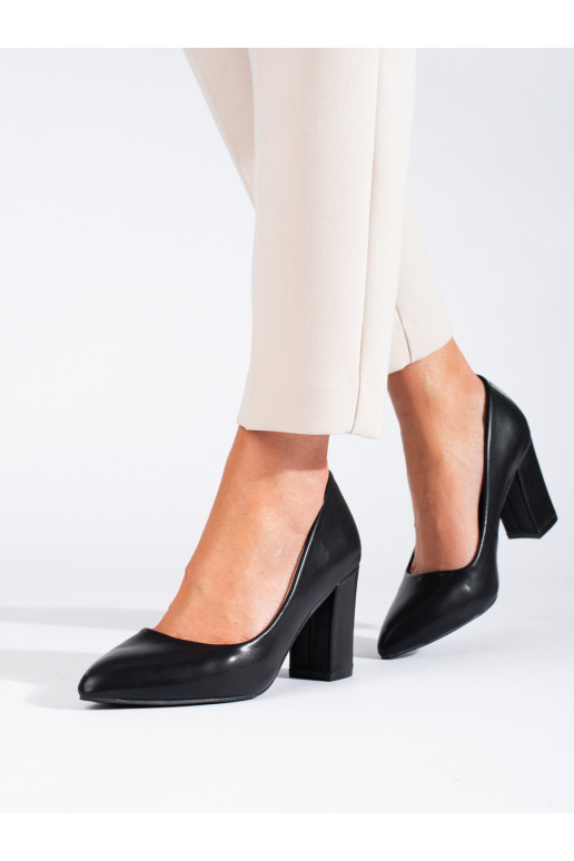 Elegantní styl vysoké podpatky na podpatku Černé