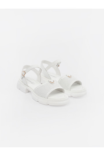bílé sandály s platformou 2