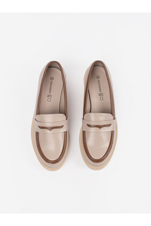 béžové  Dámské mokasíny béžové  Dámské mokasíny