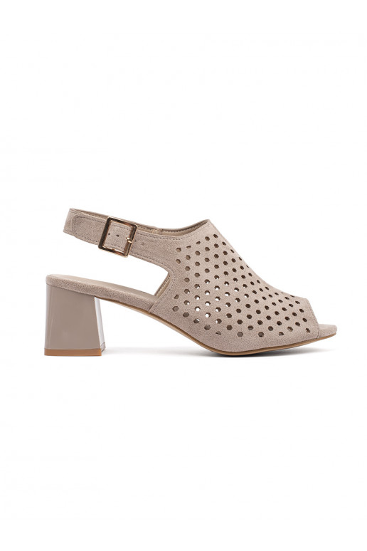 béžové sandály  ze semiše béžové sandály  ze semiše