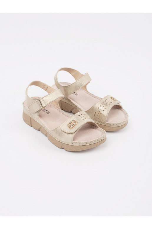 zlaté barvy sandály 