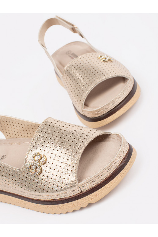 s ažurovými prvky miękkie sandály 