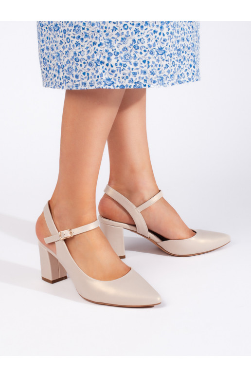 Stylové dámské béžové lodičky Sergio Leone