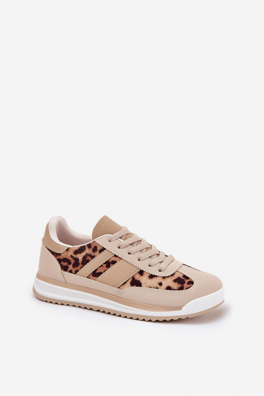 tenisky Tenisky  se vzory leopardí kožešiny béžové-hnědá Galabis tenisky Tenisky  se vzory leopardí kožešiny béžové-hnědá Galabis