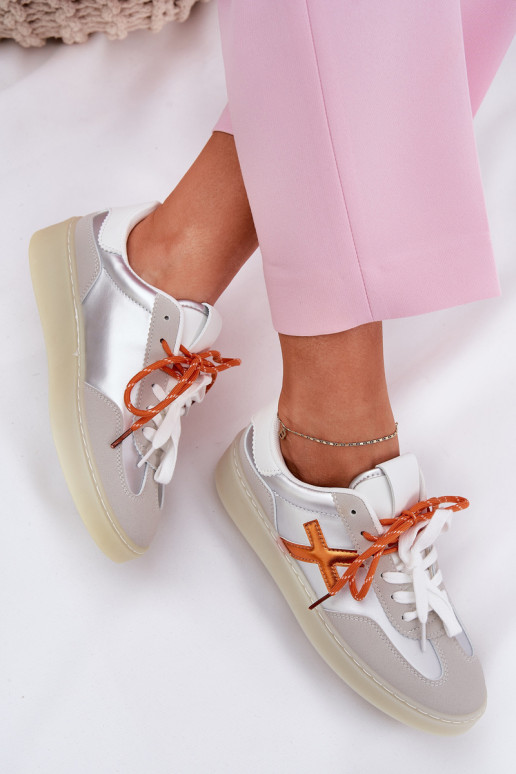 tenisky  stříbrné barvy Zelevelis  tenisky  stříbrné barvy Zelevelis