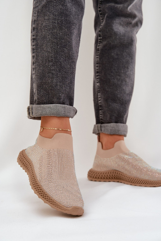 Slip-on vzor tenisky   D&A TW121 béžové Slip-on vzor tenisky   D&A TW121 béžové