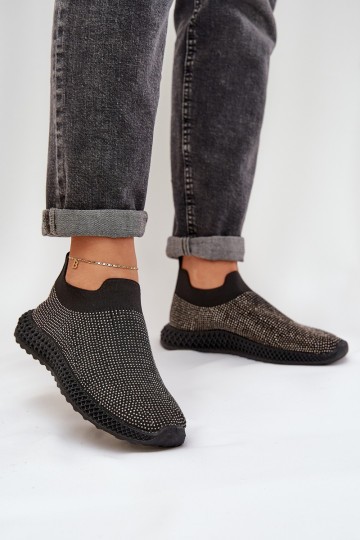 Slip-on vzor tenisky   D&A TW121 Černé
