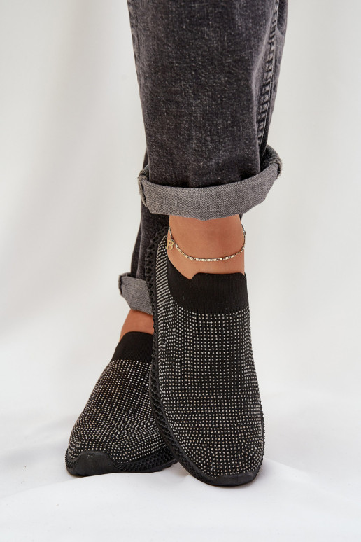 Slip-on vzor tenisky   D&A TW121 Černé Slip-on vzor tenisky   D&A TW121 Černé