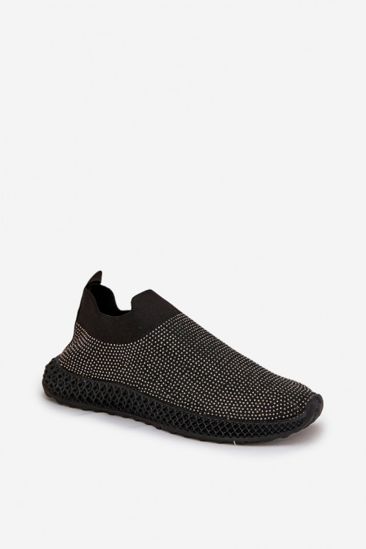 Slip-on vzor tenisky   D&A TW121 Černé Slip-on vzor tenisky   D&A TW121 Černé