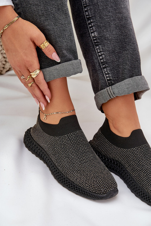 Slip-on vzor tenisky   D&A TW121 Černé Slip-on vzor tenisky   D&A TW121 Černé