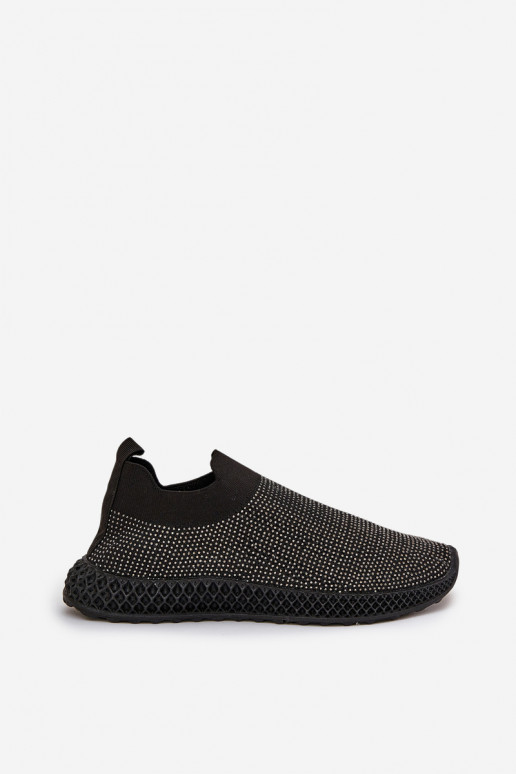 Slip-on vzor tenisky   D&A TW121 Černé Slip-on vzor tenisky   D&A TW121 Černé