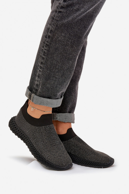 Slip-on vzor tenisky   D&A TW121 Černé Slip-on vzor tenisky   D&A TW121 Černé