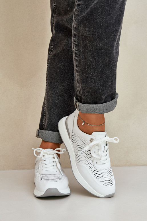 tenisky Tenisky  S.Barski LR51-551 bílé  tenisky Tenisky  S.Barski LR51-551 bílé