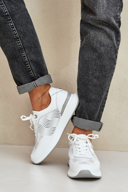 tenisky Tenisky  S.Barski LR51-551 bílé  tenisky Tenisky  S.Barski LR51-551 bílé