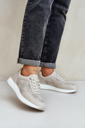 tenisky Tenisky  S.Barski LR51-551 béžové 2