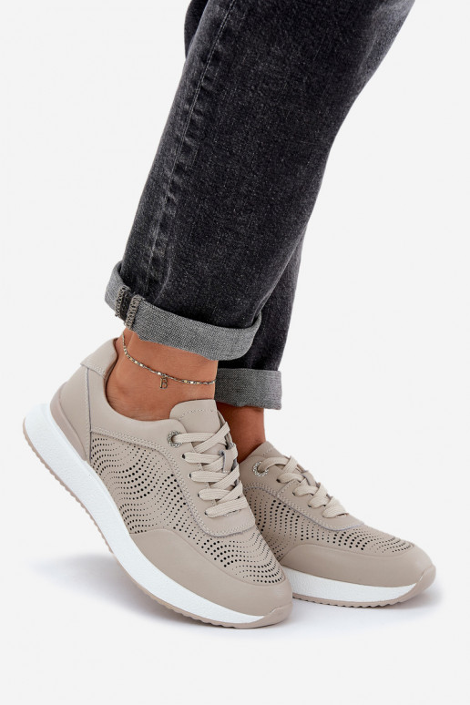 tenisky Tenisky  S.Barski LR51-551 béžové  tenisky Tenisky  S.Barski LR51-551 béžové