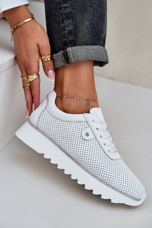 tenisky s platformou se třpytkami D&A LR51-629 bílé  tenisky s platformou se třpytkami D&A LR51-629 bílé